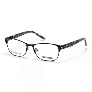 Harley-Davidson Hd0540 Black Rectangle Eyeglasses for Women, Metal frame