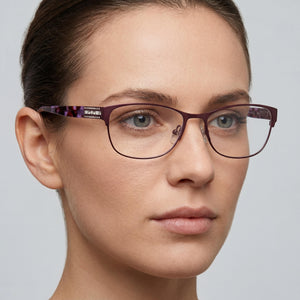 Harley-Davidson Hd0540 Rectangle Eyeglasses for Women — interior view, Polycarbonate demo lenses