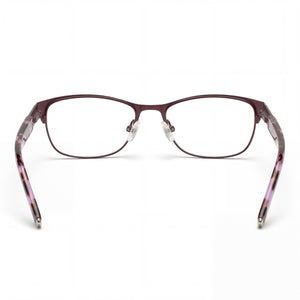 Harley-Davidson Hd0540 Rectangle Eyeglasses Women — side view, Red Metal temples