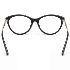 Harley-Davidson Hd0570 Oval Eyeglasses Unisex — side view, Black Plastic temples