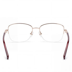 Harley-Davidson Hd0576 Rectangle Eyeglasses Unisex — side view, Gold Metal temples