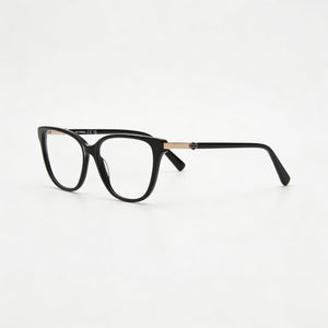 Harley-Davidson Hd0577 Cat Eye Eyeglasses Women — side view, Black Plastic temples