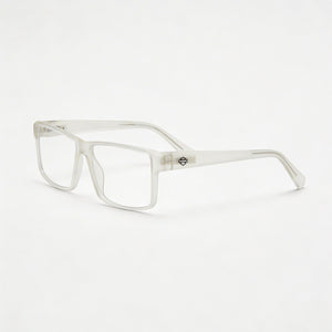 Harley-Davidson Hd0982 Rectangle Eyeglasses Unisex — side view, Gray Acetate temples