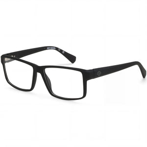 Harley-Davidson Hd0982x Black Rectangle Eyeglasses for Men, Acetate frame