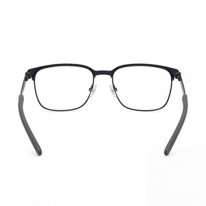 Harley-Davidson Hd50018 Rectangle Eyeglasses Men — side view, Blue Metal temples
