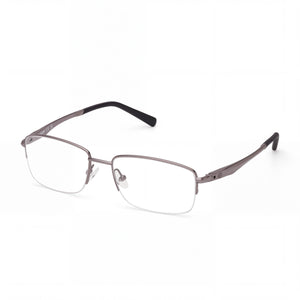 Harley-Davidson HD50063 Silver Rectangle Eyeglasses Unisex