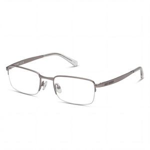 Harley-Davidson Hd50098 Transparent Rectangle Eyeglasses for Men, Metal frame