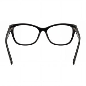 Harley-Davidson Hd50108 Rectangle Eyeglasses Women — side view, Black Plastic temples