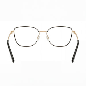 Harley-Davidson Hd50118 Cat Eye Eyeglasses Women — side view, Gold Metal temples