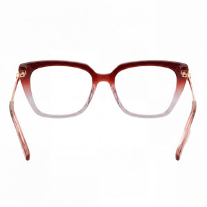 Harley-Davidson Hd50119 Square Eyeglasses Women — side view, Red Plastic temples