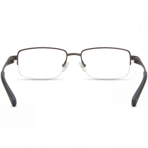 Harley-Davidson Hd9024 Rectangle Eyeglasses Unisex — side view, Silver Titanium temples