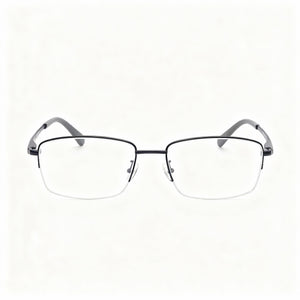 Harley-Davidson Rugged Modern Rectangle Eyeglasses for Men — front view, frame