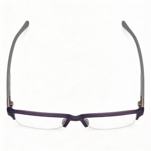 Harley-Davidson Rectangle Eyeglasses Men — side view, Violet Gray temples