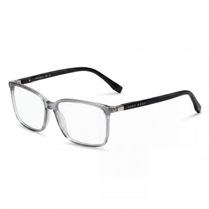Hugo Boss 0679/It Grey Horn Rectangle Eyeglasses for Unisex, Acetate frame