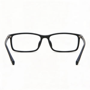Hugo Boss 0680/It Rectangle Eyeglasses Unisex — side view, Black Plastic temples