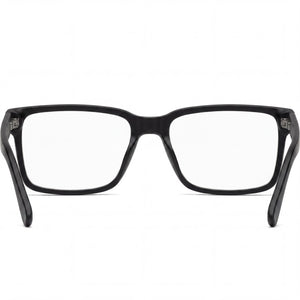 Hugo Boss 0831/IT Rectangle Eyeglasses Unisex — side view, Black Acetate temples