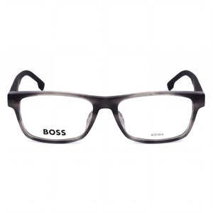 Hugo Boss 102053 Rectangle Eyeglasses for Men — front view, Acetate