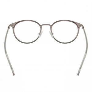 Hugo Boss 106492 Round Eyeglasses Unisex — side view, Green Ruth Alloy Steel temples