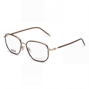 Hugo Boss 106495 Gold Rectangle Eyeglasses for Men, Alloy Steel frame