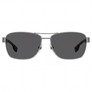 Hugo Boss BOSS 1240/S Aviator Sunglasses for Men — front view, Alloy Steel frame