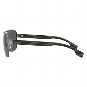 Hugo Boss BOSS 1240/S Aviator Sunglasses Men — side view, Non-Polarized Dark Ruthenium lens