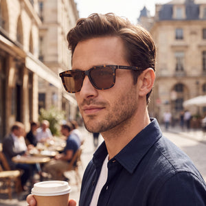 Hugo Boss 1299/U/S Havana Sunglasses Men — outdoor wear, Bronze Polarized lens