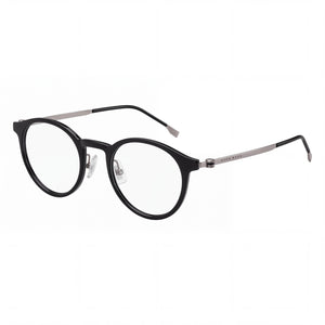 Hugo Boss 1350/F Black Round Eyeglasses for Men, Propionate frame