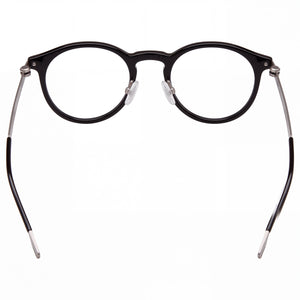 Hugo Boss 1350/F Round Eyeglasses Men — side view, Black Propionate temples