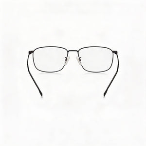 Hugo Boss Boss 1362/F Rectangle Eyeglasses Unisex — front view, Stainless Steel