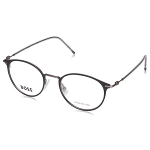Hugo Boss 1432 Black Square Eyeglasses for Men, Alloy Steel frame