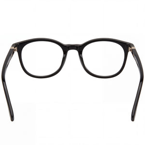 Hugo Boss 1437 Square Eyeglasses Unisex — side view, Black Plastic temples