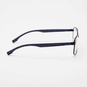 Hugo Boss 1470/F Rectangle Eyeglasses Unisex — front view, Alloy Steel