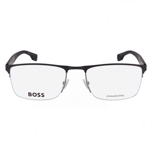Hugo Boss 1487 Rectangle Eyeglasses for Women — front view, Alloy Steel