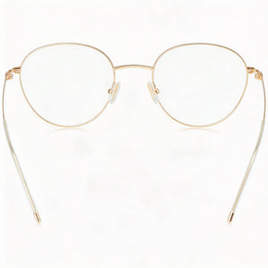 Hugo Boss 1530 Round Eyeglasses Women — side view, Multicolored temples