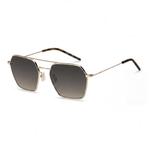 Hugo Boss 1533/S Gold Rectangle Sunglasses for Women, Rose Gold lens