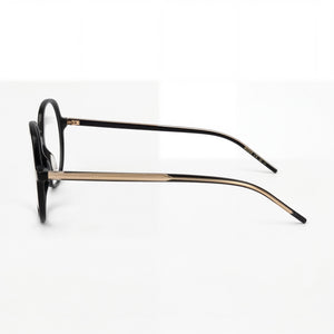 Hugo Boss 1588 Round Eyeglasses for Women — front view, Light Acetate
