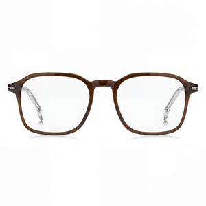 Hugo Boss 1629 Rectangle Eyeglasses for Men — front view, Eco Light Acetate