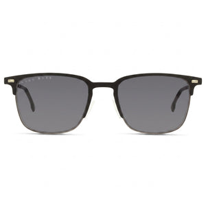 Hugo Boss Rectangle Sunglasses for Men — front view, Alloy Steel frame