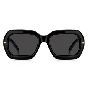 Hugo Boss Rectangle Sunglasses for Women — front view, Acetate frame