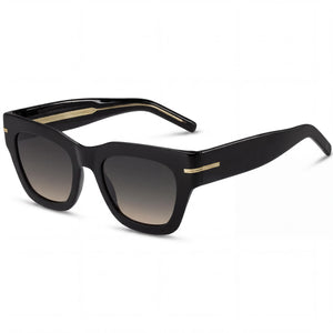 Hugo Boss Black Square Sunglasses for Women, Grey Pink lens
