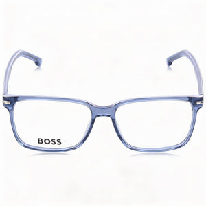 Hugo Boss Rectangle Eyeglasses for Men — front view, Acetate