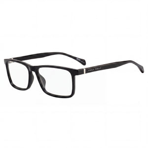 Hugo Boss BOSS 1084/IT Black Rectangle Eyeglasses Unisex, Acetate frame