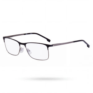 Hugo Boss Boss 1186 Black Rectangle Eyeglasses Unisex, Metal frame