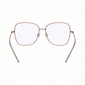 Hugo Boss Boss 1214 Square Eyeglasses for Women — front view, Titanium