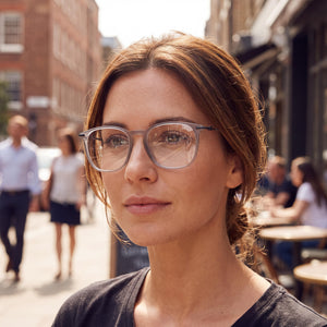 Hugo Boss Boss 1313 Square Eyeglasses Unisex — interior view, Polycarbonate demo lenses