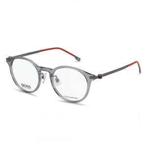 Hugo Boss Boss 1350/f Gray Round Eyeglasses for Women, Propionate frame