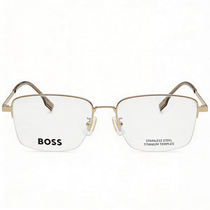 Hugo Boss Boss 1474/f Rectangle Eyeglasses for Women — front view, Alloy Steel