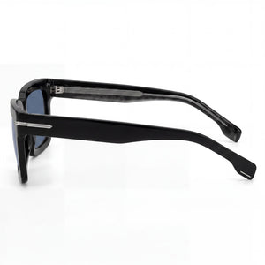 Hugo Boss BOSS 1501/S Rectangle Sunglasses Men — side view, Non-Polarized Black lens