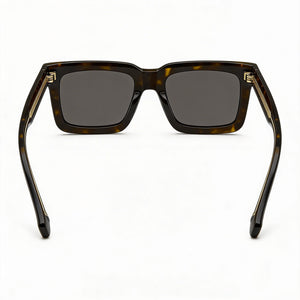 Hugo Boss BOSS 1501/S Rectangle Sunglasses Unisex — side view, Non-Polarized Havana lens