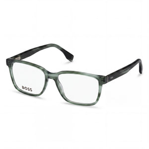 Hugo Boss Boss 1517 Green Rectangle Eyeglasses for Men, Acetate frame